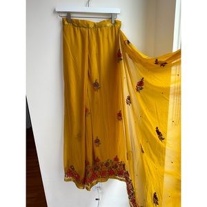 Custom Yellow Saree